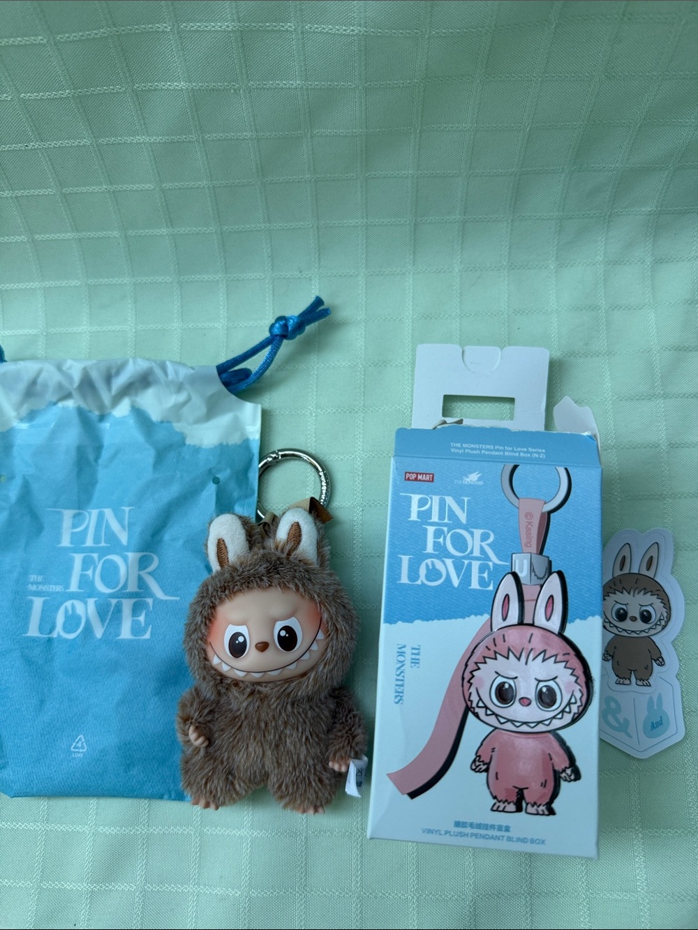 Pop Mart Kasing The Monsters Plush Keychain - Brown Bunny Monster